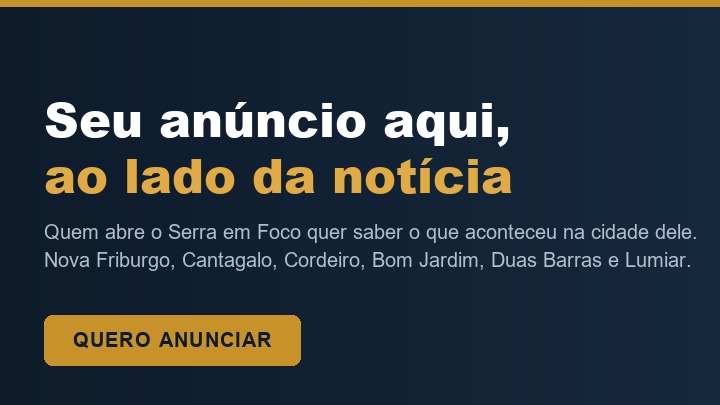Anuncie no Serra em Foco e alcance quem mora e decide na Região Serrana.