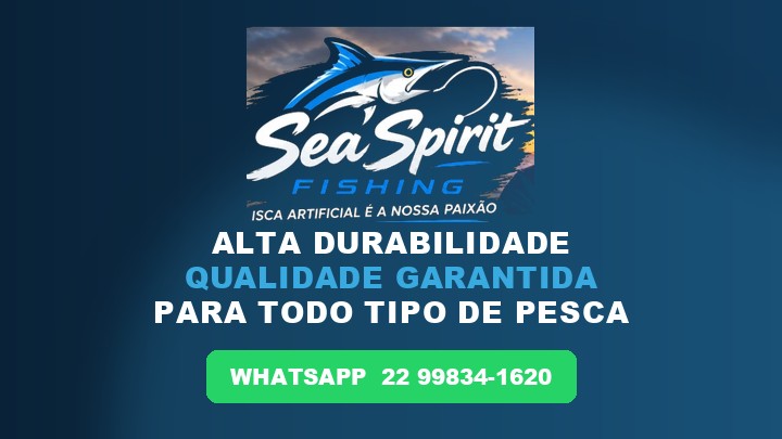 Sea Spirit Fishing: isca artificial é a nossa paixão. Alta durabilidade e qualidade garantida. WhatsApp 22 99834-1620.