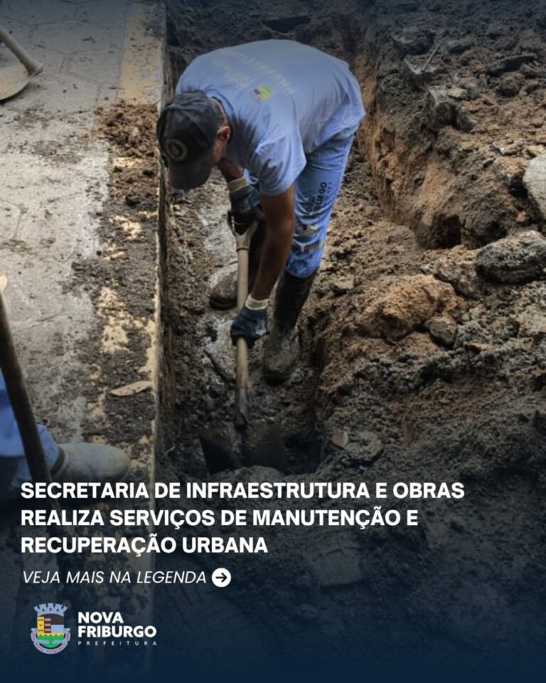 Nova Friburgo avança em obras de drenagem e recuperação urbana