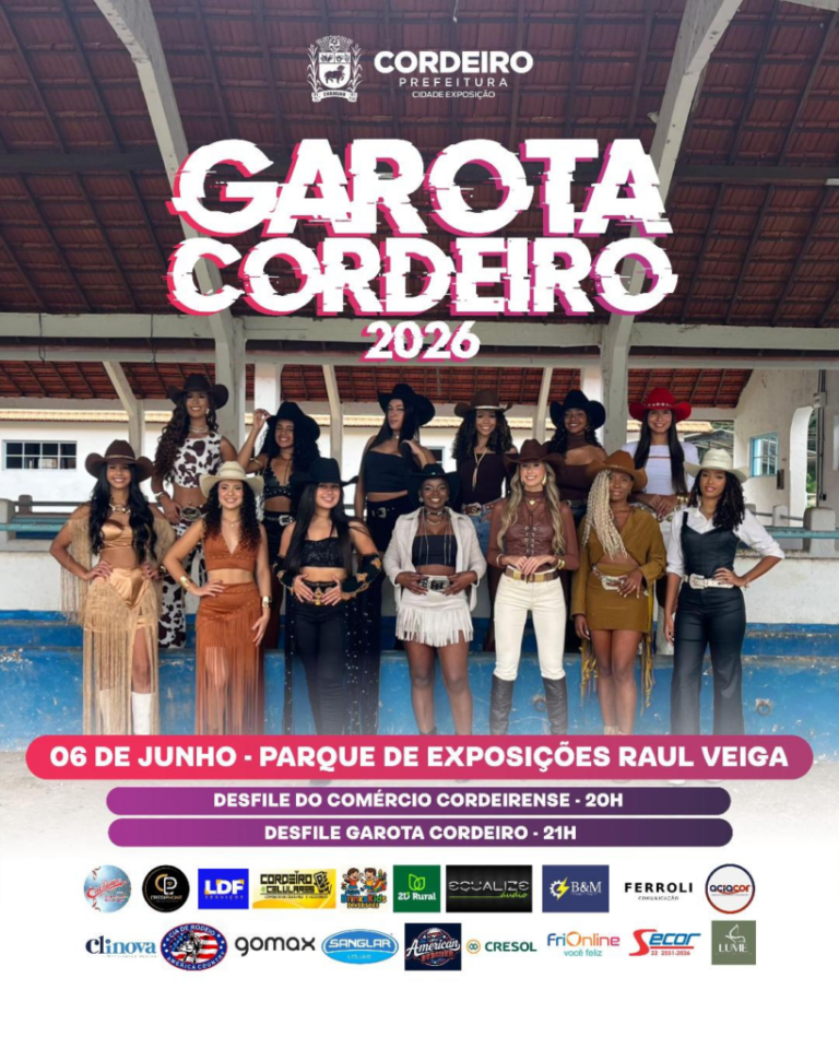 Garota Cordeiro 2026 será escolhida neste sábado no Festival Gastronômico
