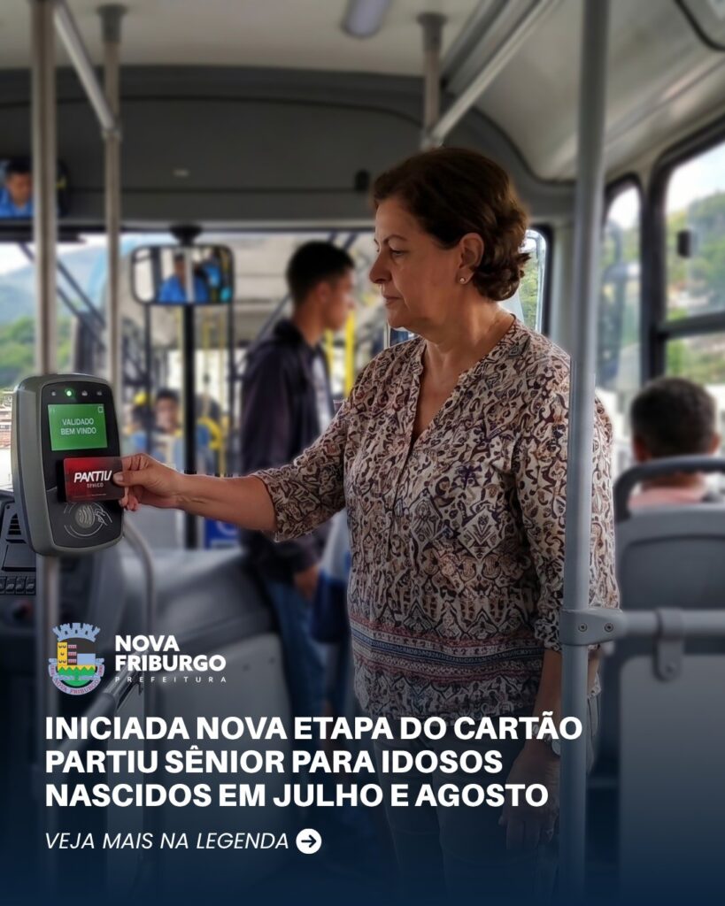 Nova Friburgo avança na migração para o Cartão Partiu Sênior